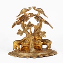  Metal Lord Krishna Under Tree With Cow