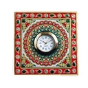 Marble Square Table Clock 