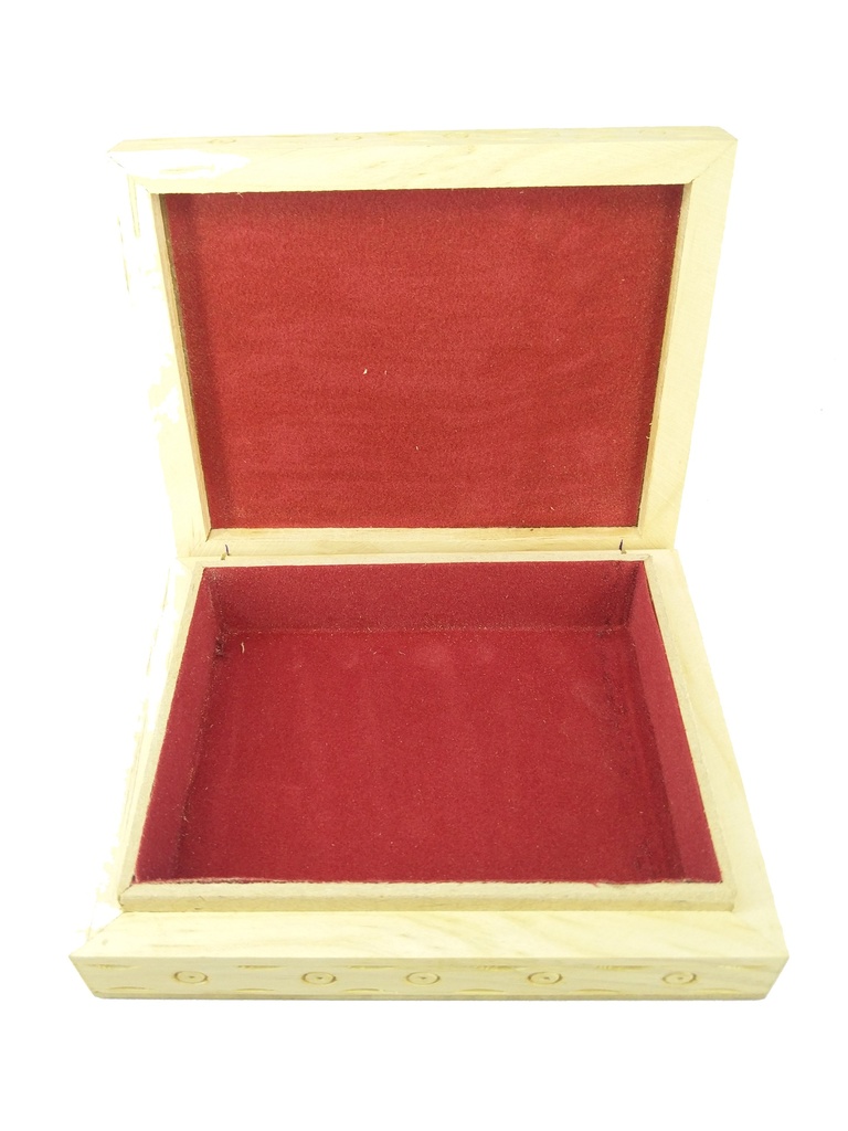 Wooden Gem Stone Jewellery Box