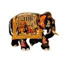 Wooden Elephant With Hand Painiting