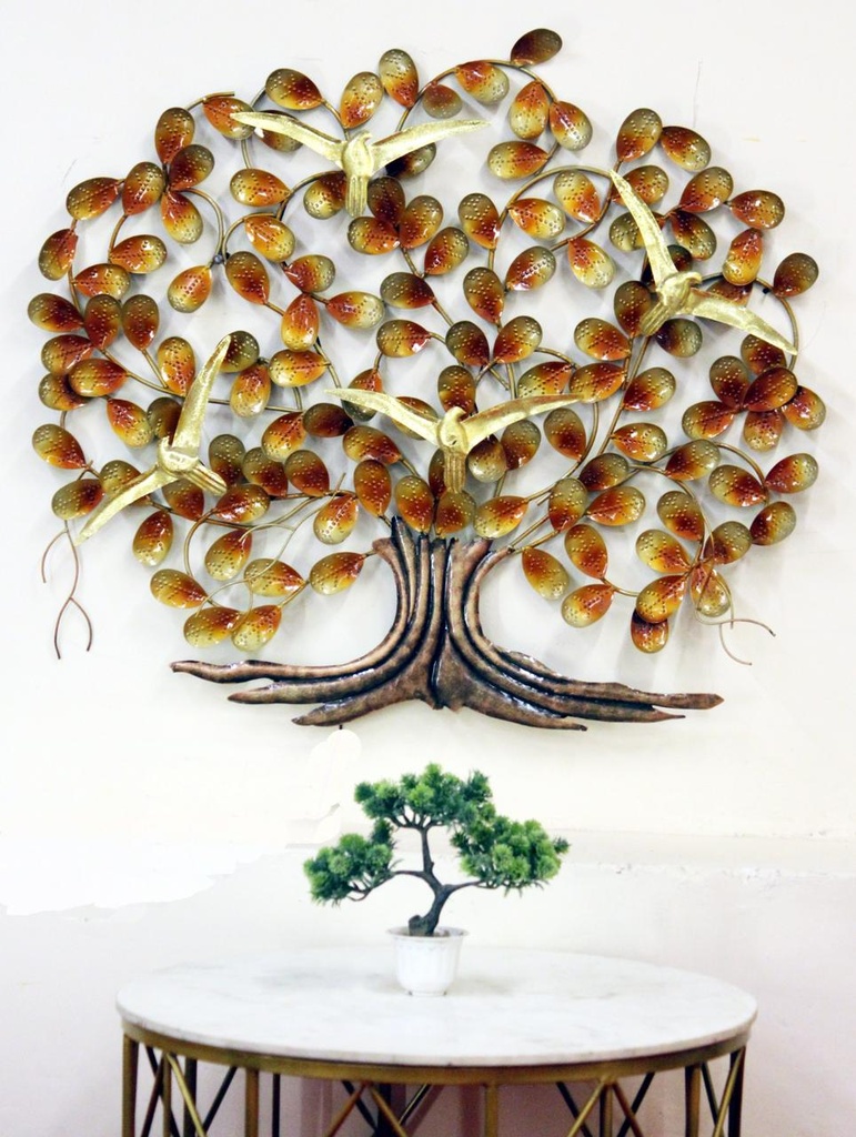 Iron Wall Hanging Tree With Birds