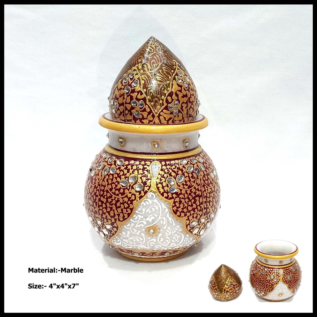 Marble Kalash Showpiece