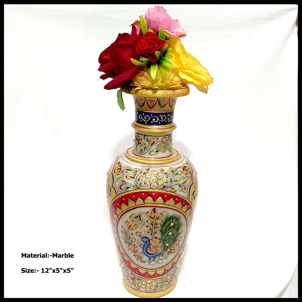 Marble Flower Vase 12 inches