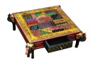 Wooden Emboss Chowki With Drawer