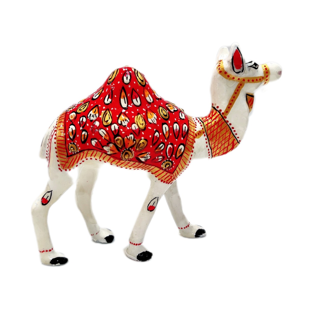 Meenakari Metal Camel 6"