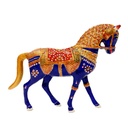 Meenakari Metal Blue Horse 5"