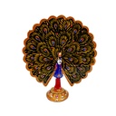 Meenakari Metal Peacock 5"