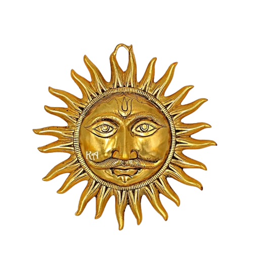  Metal Sun Face Wall Hanging Art