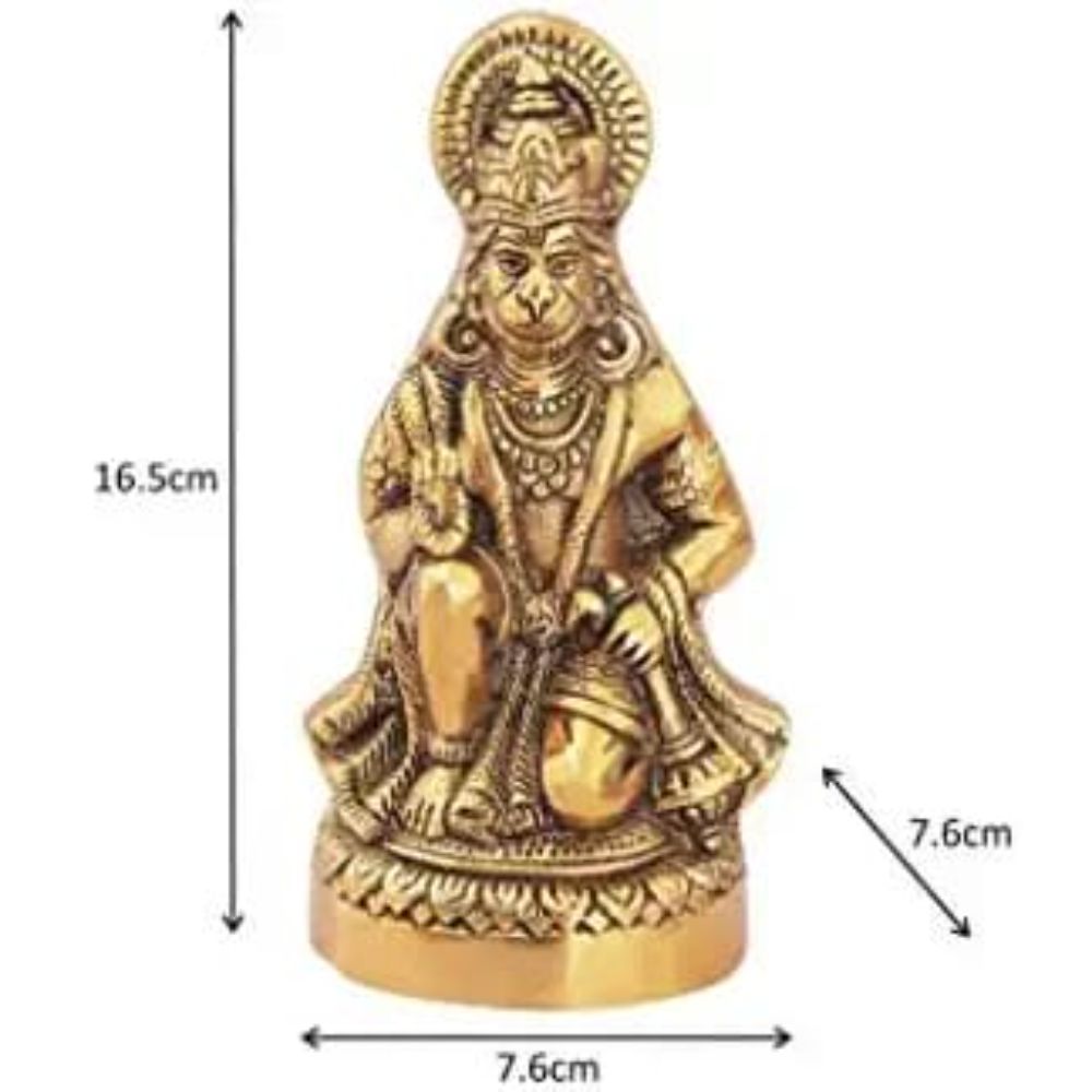  Metal Sitting Lord Hanuman ji