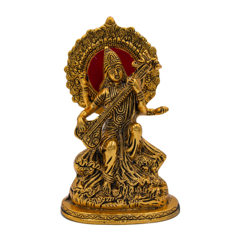  Metal Lord Saraswati Mata