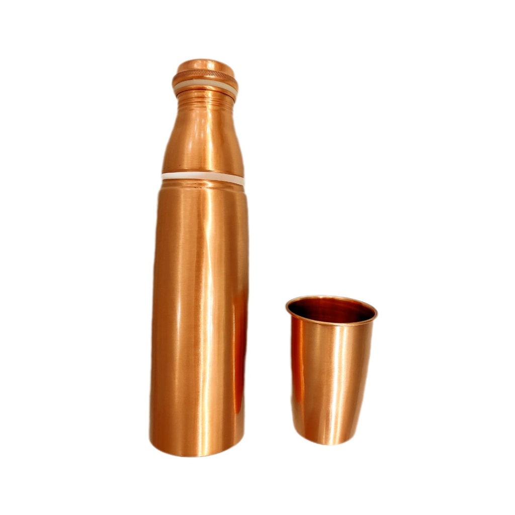 Copper Bottle and Glass