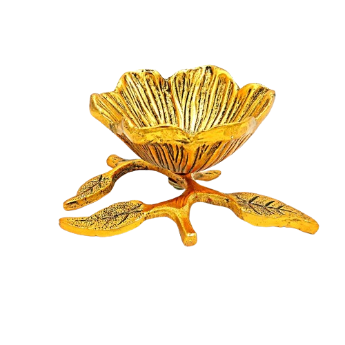  Metal Flower Shape Dryfruit Bowl